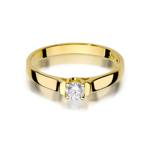 Inel Aur 14K cu Diamant Natural 0.18 ct