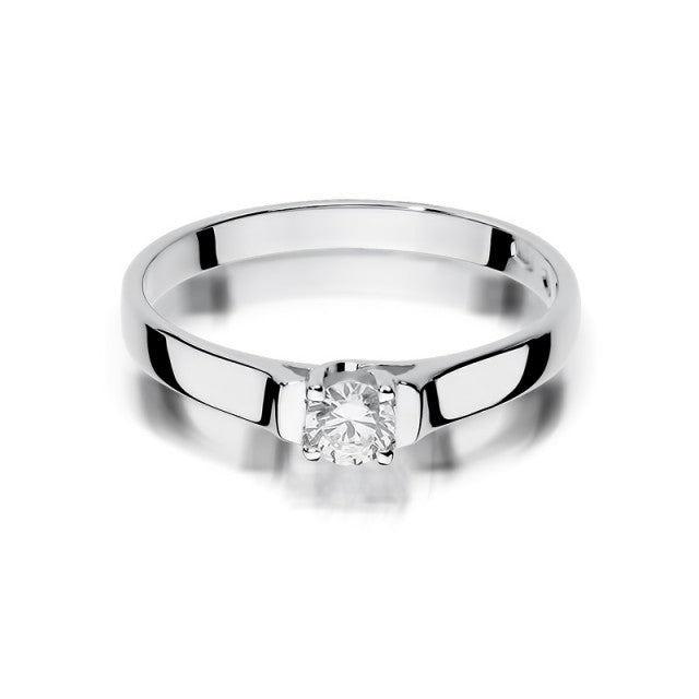 Inel Aur 14K cu Diamant Natural 0.18 ct