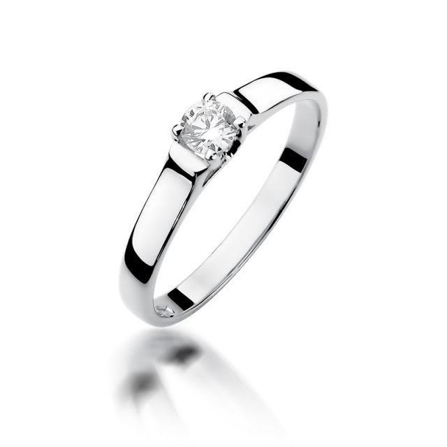 Inel Aur 14K cu Diamant Natural 0.18 ct