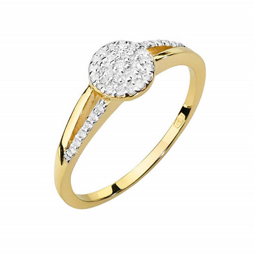 Inel Aur 14K cu Diamant Natural 0.18ct