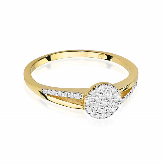 Inel Aur 14K cu Diamant Natural 0.18ct