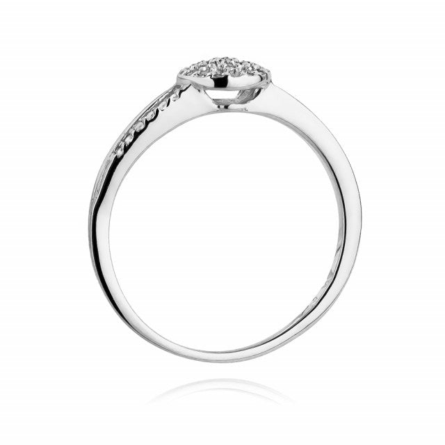 Inel Aur 14K cu Diamante Naturale 0.18 ct