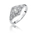 Inel Aur 14K cu Diamant Natural 0.19 ct