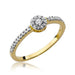 Inel Aur 14K cu Diamant Natural 0.19 ct