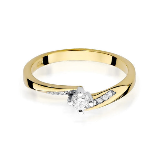 Inel Aur 14K cu Diamant Natural 0.19 ct