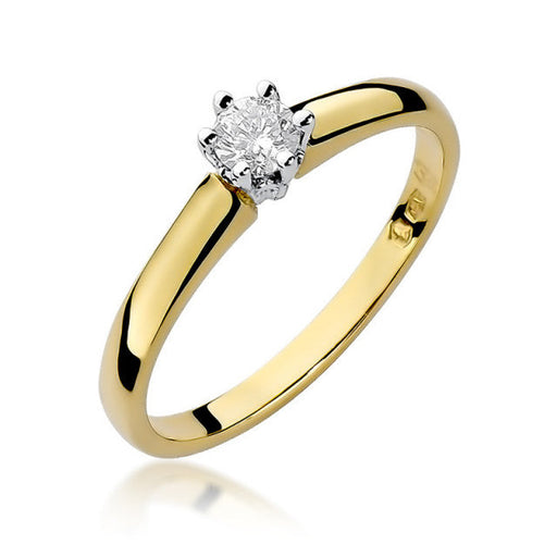 Inel Aur 14K cu Diamant Natural 0.20 ct