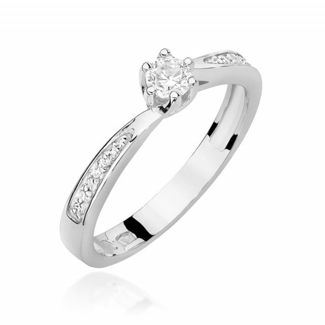Inel Aur 14K cu Diamant Natural 0.20 ct
