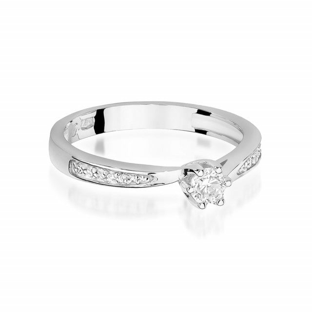 Inel Aur 14K cu Diamant Natural 0.20 ct