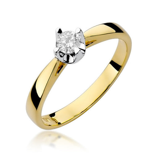 Inel Aur 14K cu Diamant Natural 0.20 ct