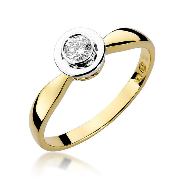 Inel Aur 14K cu Diamant Natural 0.20 ct