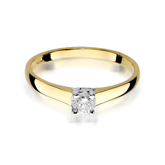 Inel Aur 14K cu Diamant Natural 0.20 ct