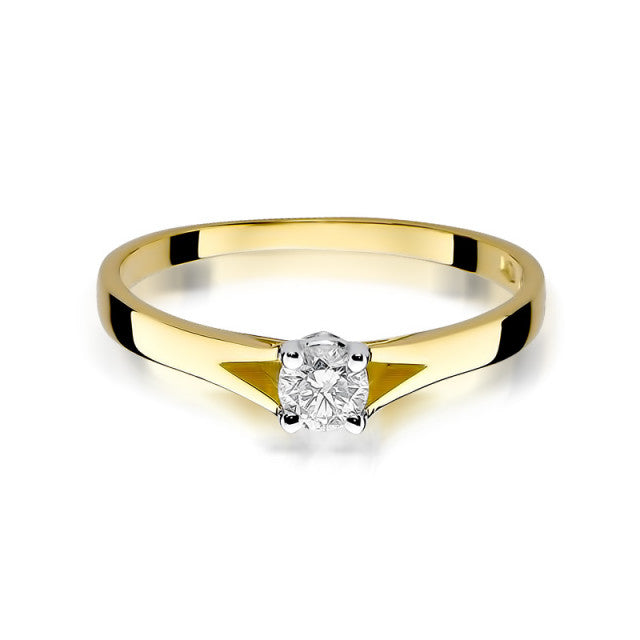 Inel Aur 14K cu Diamant Natural 0.20 ct