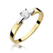Inel Aur 14K cu Diamant Natural 0.20 ct