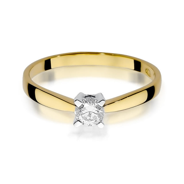 Inel Aur 14K cu Diamant Natural 0.20 ct