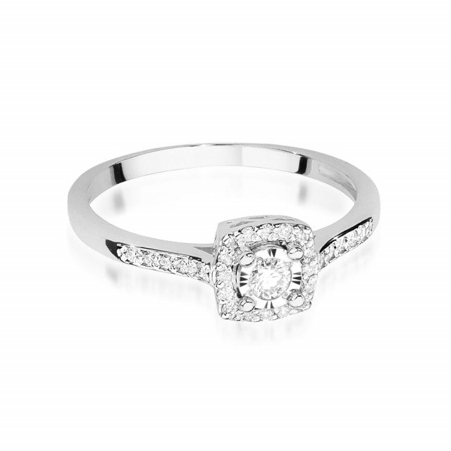 Inel Aur 14K cu Diamant Natural 0.21 ct