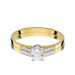 Inel Aur 14K cu Diamant Natural 0.21 ct