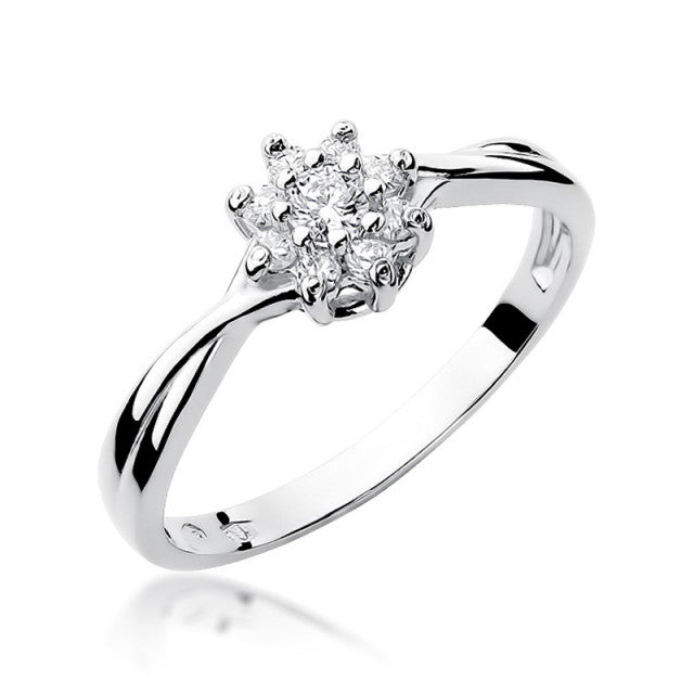 Inel Aur 14K cu Diamant Natural 0.22 ct