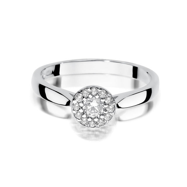 Inel Aur 14K cu Diamant Natural 0.22 ct