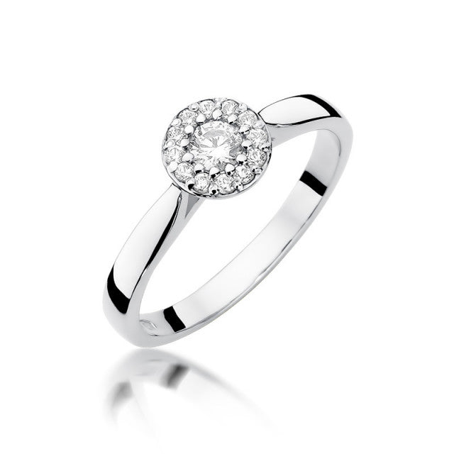 Inel Aur 14K cu Diamante Naturale 0.22 ct