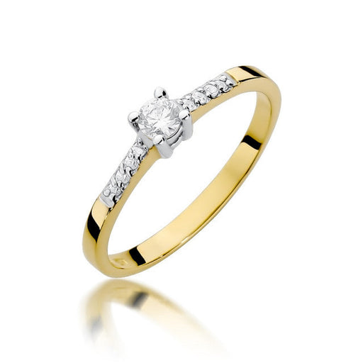 Inel Aur 14K cu Diamante Naturale 0.22 ct