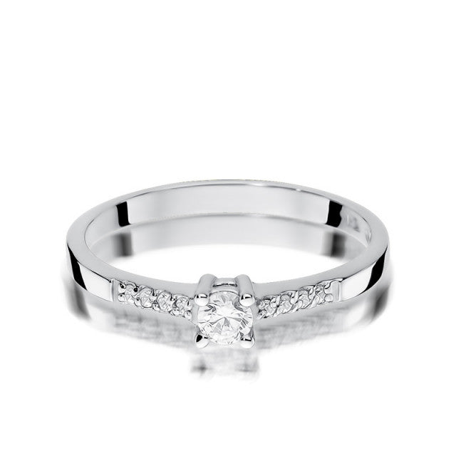 Inel Aur 14K cu Diamant Natural 0.22 ct
