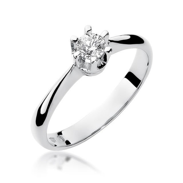 Inel Aur 14K cu Diamant Natural 0.23 ct