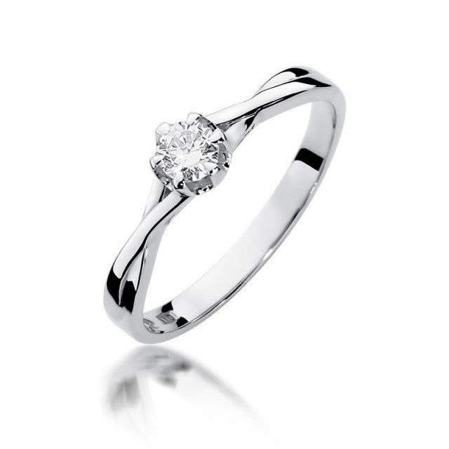 Inel Aur 14k cu Diamant Natural 0.23 ct