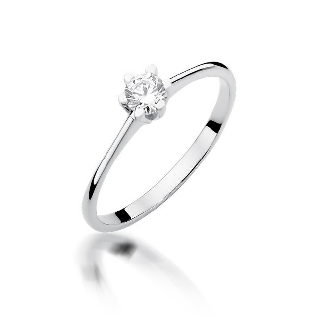 Inel Aur 14K cu Diamant Natural 0.23 ct