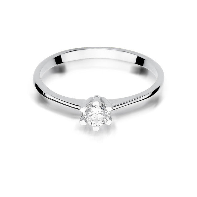 Inel Aur 14K cu Diamant Natural 0.23 ct