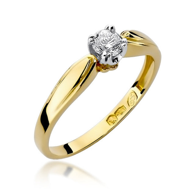 Inel Aur 14K cu Diamant Natural 0.24 ct