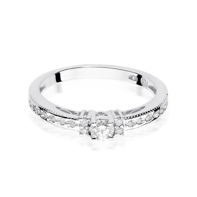 Inel Aur 14K cu Diamant Natural 0.24 ct