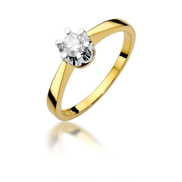Inel Aur 14K cu Diamant Natural 0.25 ct
