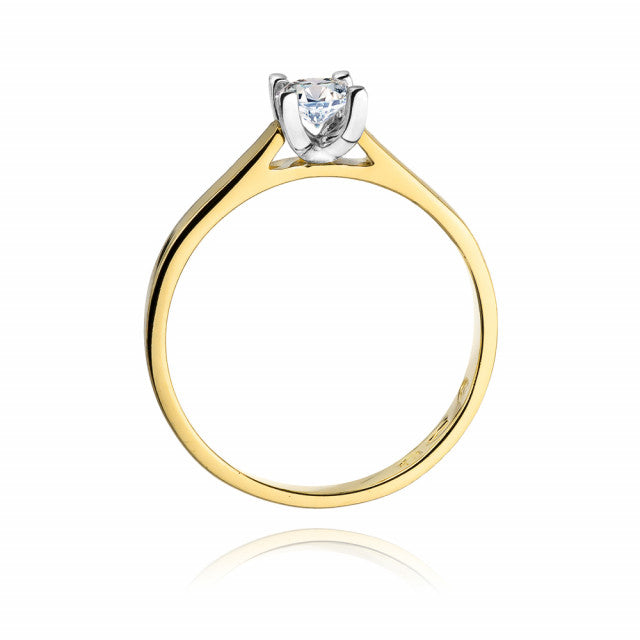 Inel Aur 14K cu Diamant Natural 0.25 ct