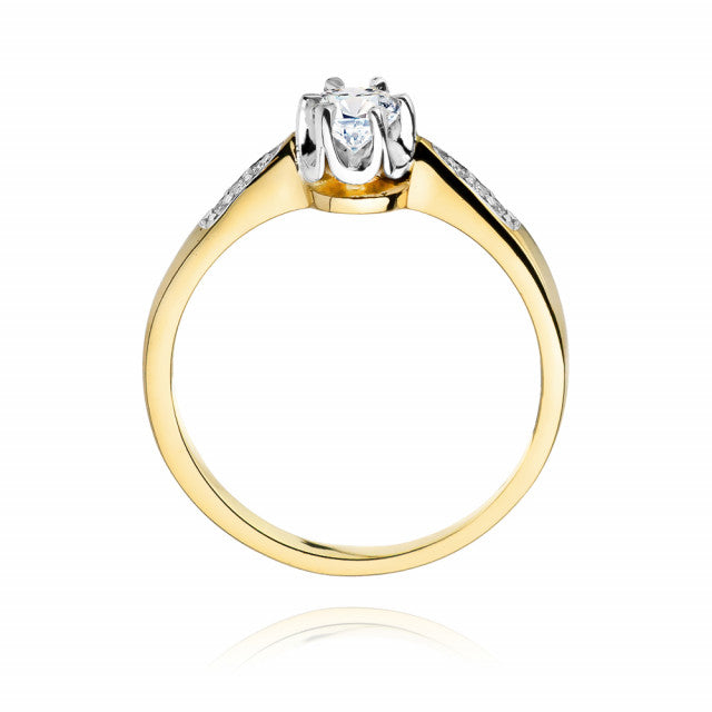 Inel Aur 14K cu Diamant Natural 0.25 ct