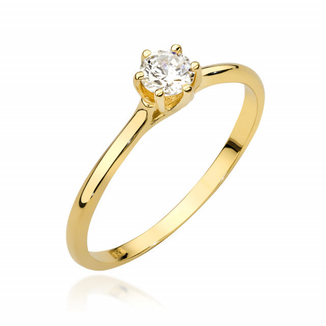Inel Aur 14k cu Diamant Natural 0.25 ct