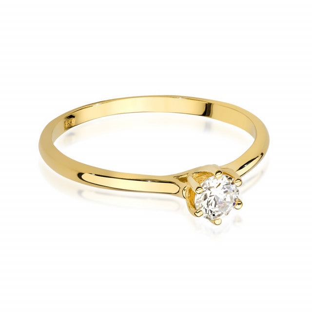 Inel Aur 14k cu Diamant Natural 0.25 ct