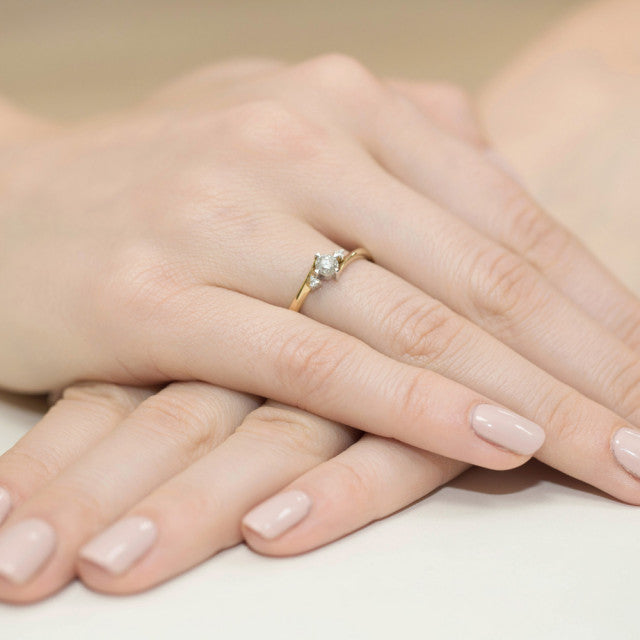 Inel Aur 14K cu Diamant Natural 0.28 ct