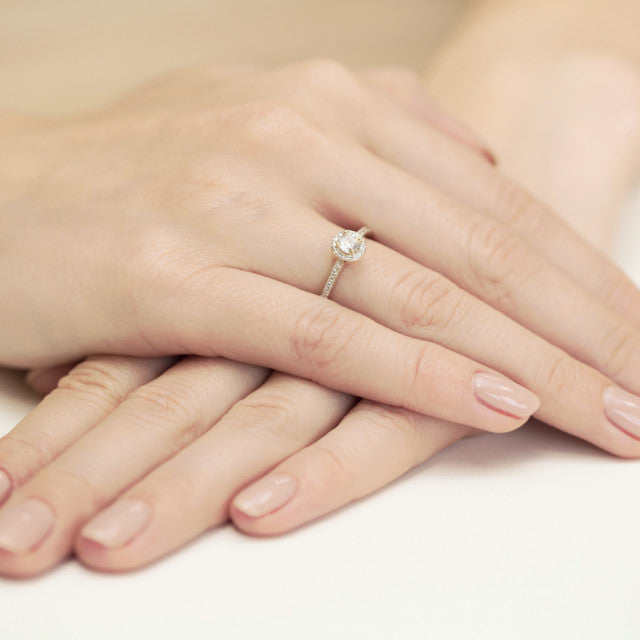 Inel Aur 14K cu Diamante Naturale 0.28 ct