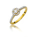 Inel Aur 14K cu Diamante Naturale 0.28 ct