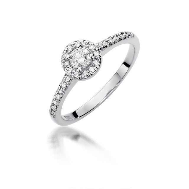 Inel Aur 14K cu Diamant Natural 0.28ct