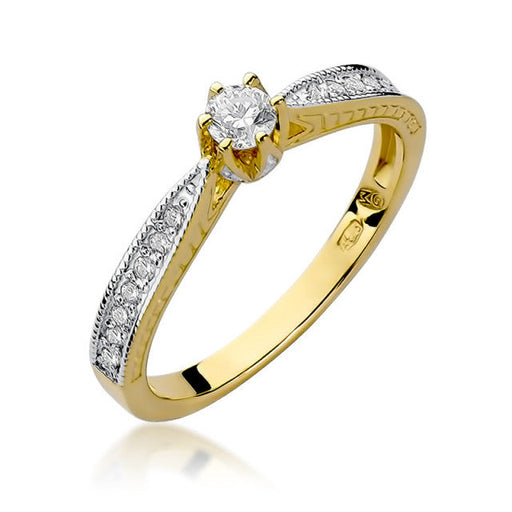 Inel Aur 14K cu Diamant Natural 0.30 ct