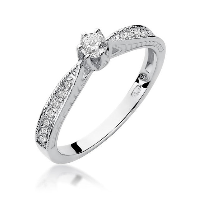 Inel Aur 14K cu Diamante Naturale 0.30 ct
