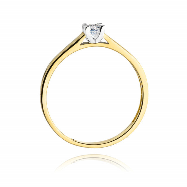 Inel Aur 14K cu Diamant Natural 0.30 ct