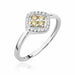 Inel Aur 14k cu Diamante Naturale Maro 0.30 ct