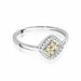 Inel Aur 14k cu Diamante Naturale Maro 0.30 ct