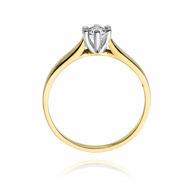 Inel Aur 14K cu Diamant Natural 0.30 ct