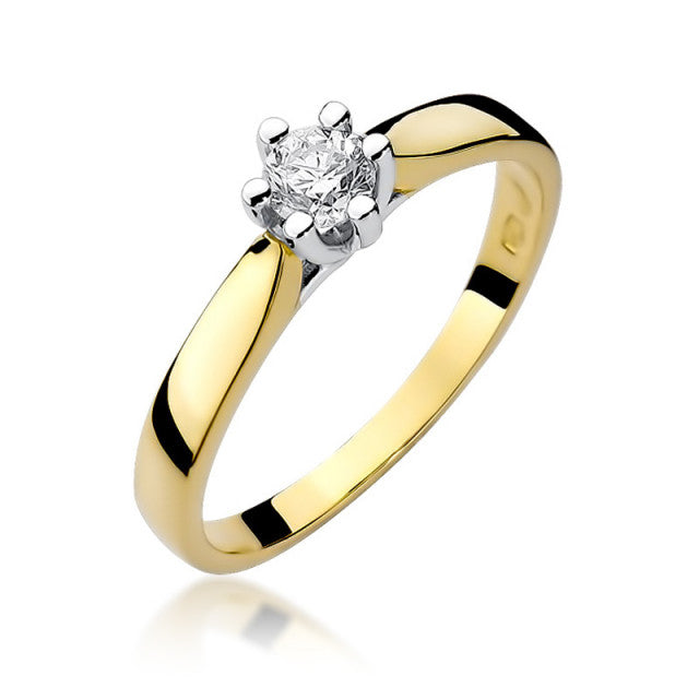 Inel Aur 14K cu Diamant Natural 0.30 ct