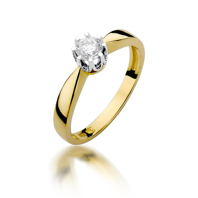 Inel Aur 14K cu Diamant Natural 0.30 ct