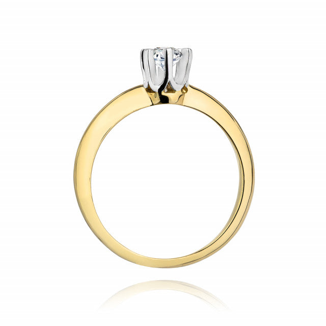 Inel Aur 14K cu Diamant Natural 0.30 ct