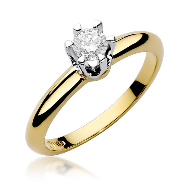 Inel Aur 14K cu Diamant Natural 0.30 ct
